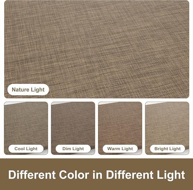 Collive Kitchen Mat 2PCS Cushioned, Anti Fatigue Kitchen Mats for Floor Waterproof Kitchens Rug, Non Skid Comfort Standing Carpet for Home Office, Sink, Desk, 17"×29"+17"×47",Tan