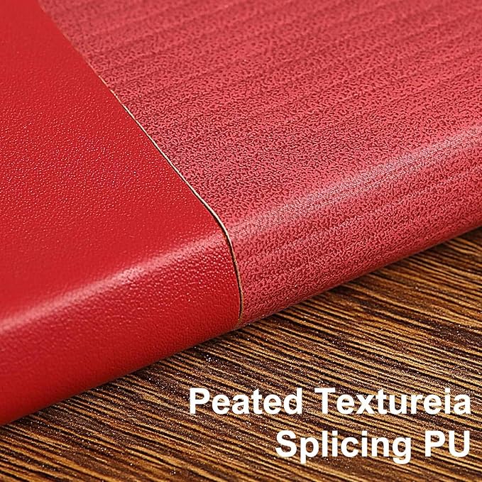 Lined Journal Notebook for Work College Ruled Note Book 7.2"x9.6" B5 PU Leather Daily Journaling 160 Pages for Women Men Writing Home School Supplies Business (Red)