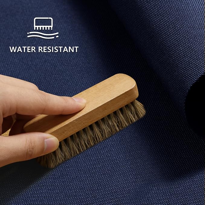 Waterproof Canvas Fabric by The Yard 58inch 600D Upholstery Material Polyester Fabric Outdoor Water Resistant Fabric for Sewing Chair Patio Cushion Purse Bag Interior, 15 Yard Navy Blue