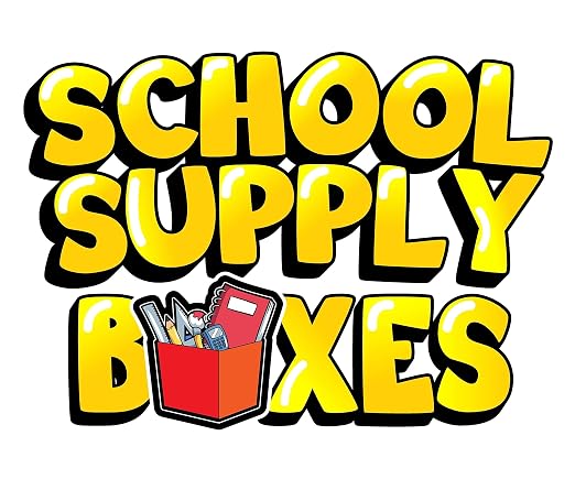 School Supply Boxes | Mega Bundle (1 Box) | Back to School Essentials Kit for Students & Teachers | Includes All of Your Back-to-School Needs for All Classes