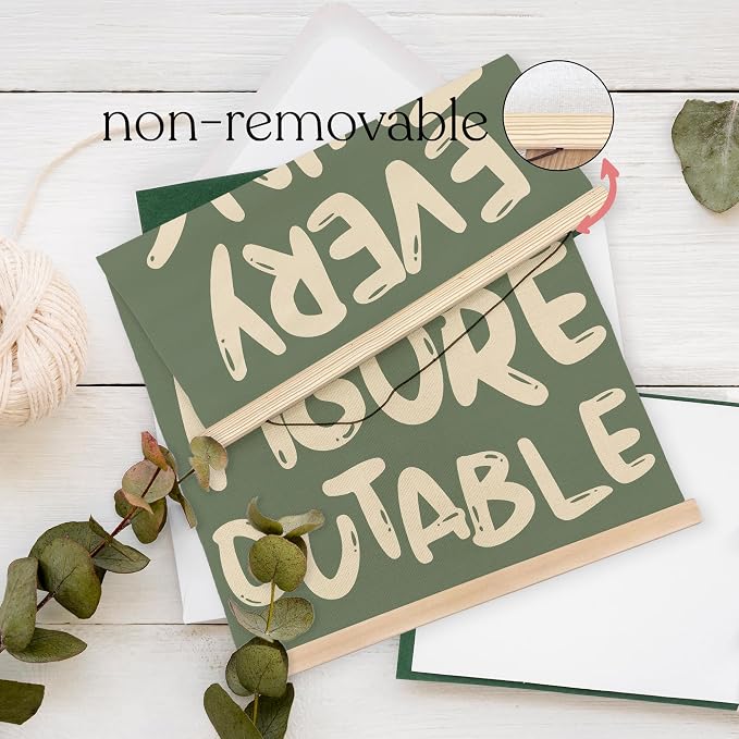 YQDEJ Everything is Figureoutable Inspirational Wall Art Poster Hanger Frame, Positive Affirmations Wall Decor, Motivational Wall Art for Home Office Classroom, 16x24 Inch