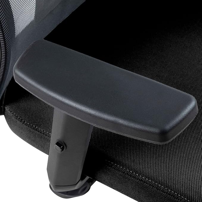 Global Industrial Mesh Task Chair with Seat Slider, Fabric, Black