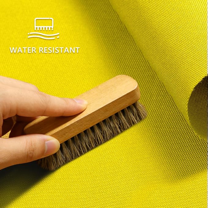 Waterproof Canvas Fabric by The Yard 58inch 600D Upholstery Material Polyester Fabric Outdoor Water Resistant Fabric for Sewing Chair Patio Cushion Purse Bag Interior, 12 Yard Yellow