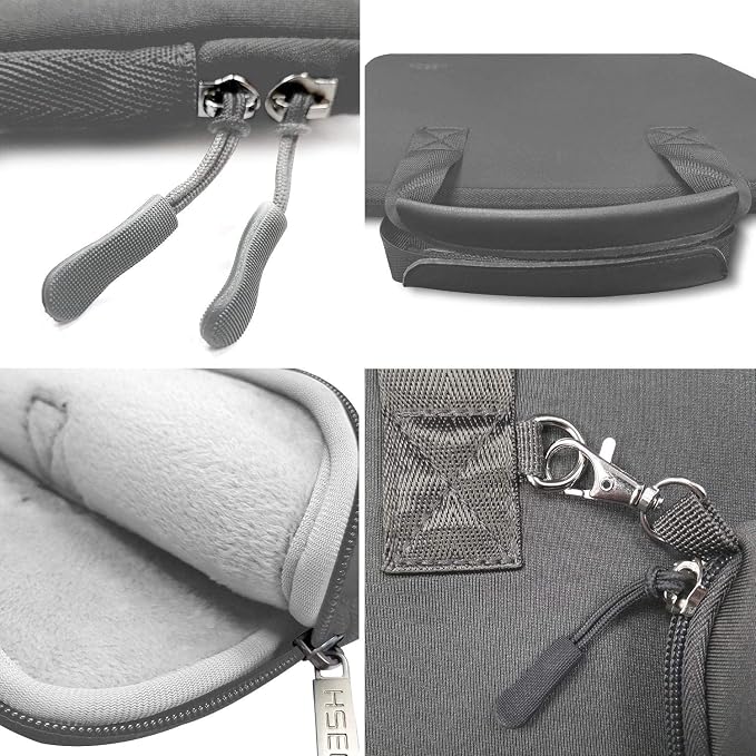 Hseok Laptop Sleeve 13.3-14 inch Case with Small Pouch, Neoprene Computer Bag Compatible with MacBook Neo/Pro 14 M5/M4/M3/M2/M1, Mac Air/Pro 13.3, XPS 14 and Most 13-14 inch Notebooks,D02G01