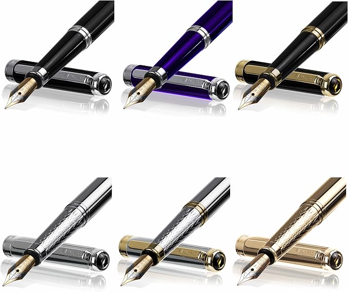 FANSTIK Customized Luxury Fountain pen, fancy gift set for women, Professional executive pen gift set for men and Woman (B Lux Fountain Set)
