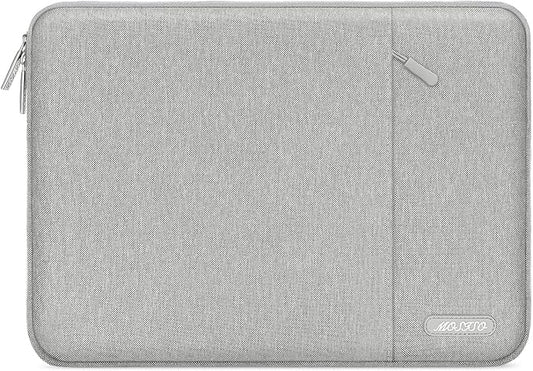 MOSISO Laptop Case 16 inch, 15-15.6 inch Laptop Sleeve Compatible with MacBook Pro 16 M5 M4 M3 M2 M1, HP Acer Dell Lenovo ASUS, Polyester Vertical Computer Sleeve Bag with Pocket, Gray