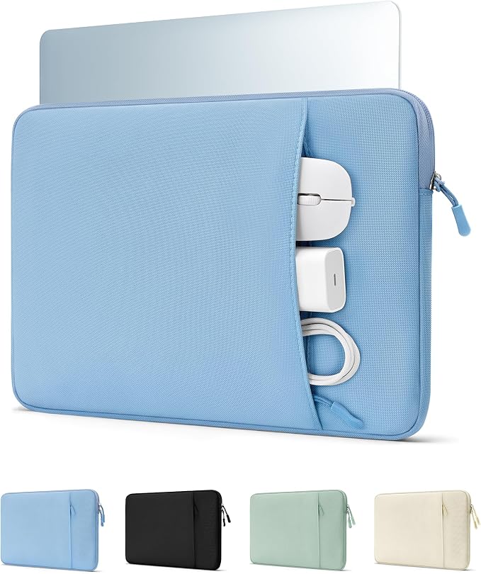 ProCase Laptop Sleeve for 13" MacBook Neo/Air/Pro 13-13.6 inch with A18/M5/M4/M3/M2/M1 Chip 2026-2016, Computer Case Also Compatible with 13" HP Dell ASUS Lenovo Acer Chromebook -Airblue