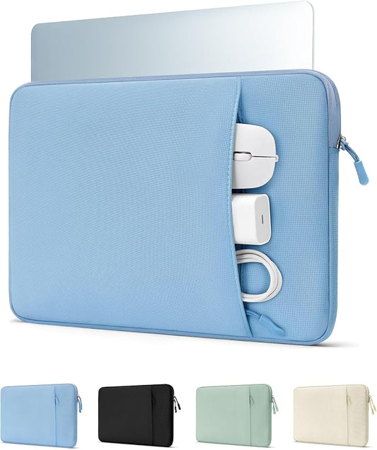 ProCase Laptop Sleeve for 13" MacBook Neo/Air/Pro 13-13.6 inch with A18/M5/M4/M3/M2/M1 Chip 2026-2016, Computer Case Also Compatible with 13" HP Dell ASUS Lenovo Acer Chromebook -Airblue