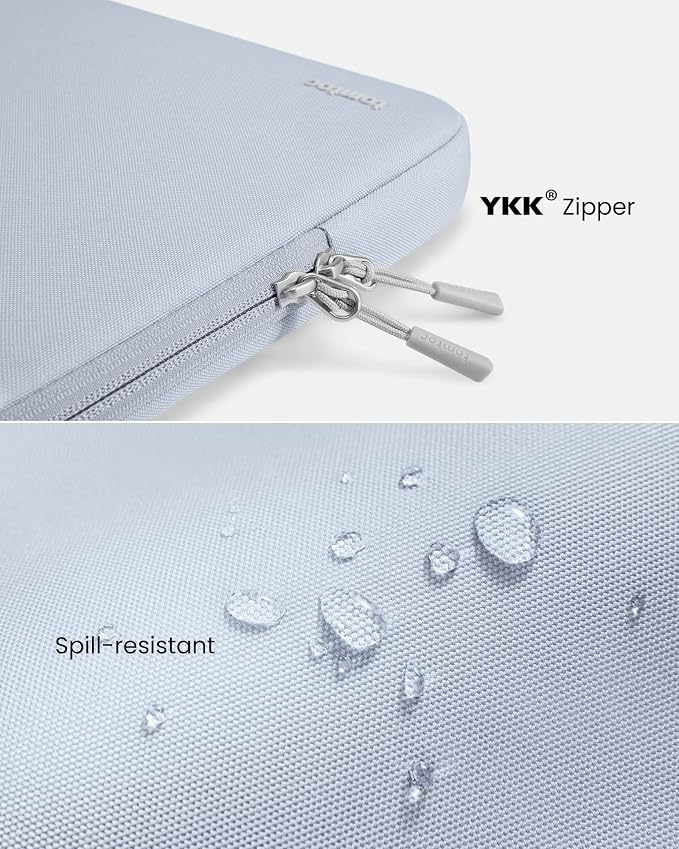 tomtoc 360° Protective Laptop Sleeve for 13-inch New MacBook Air M5/A3449 (2026) M4/A3240, M3/A3113, M2/A2681, M1/A2337, Water-Resistant Computer Case Bag Fits 13" MacBook Neo A18 & MacBook Pro M2/M1