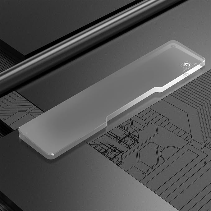 Acrylic Keyboard Wrist Rest - TENKEYLESS (TKL) 80% Keyboard- Mechanical Keyboards Ergonomic Palm Rest for Computer Keyboard,Anti-Slip Base,Wrist Pad for Laptop,Office & Home-Easy Typing