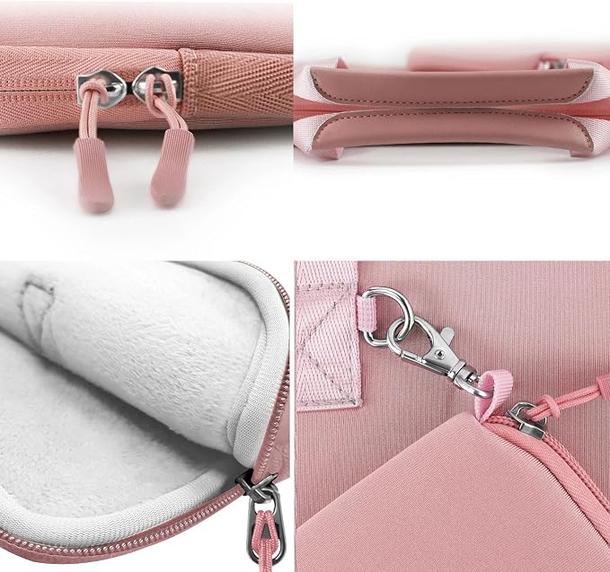 Hseok Laptop Sleeve 15.6-16 inch Case with Small Pouch, Neoprene Computer Bag Compatible with MacBook Neo/Pro 16" M5/M4/M3/M2/M1, MacBook Air 15 M5, XPS 16 and Most 15.6-16 inch Notebooks, P02K01