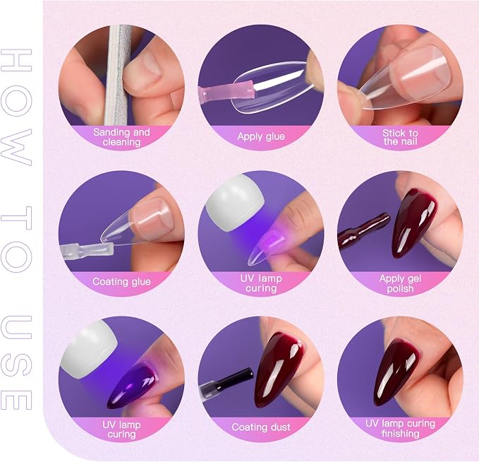 UV Nail Lamp, White, Metal, 3W LED, Dual Wavelength, Dimmable, USB Powered, Flexible, Compact, Easy to Use