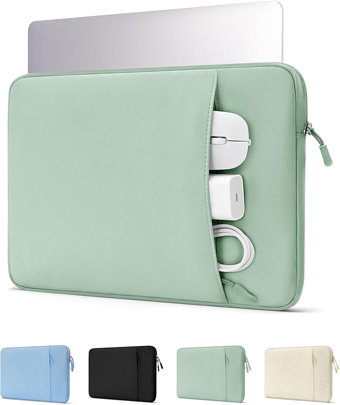 ProCase Laptop Sleeve 13" for MacBook Neo/Air/Pro 13-13.6 inch with A18/M5/M4/M3/M2/M1 Chip 2026-2016, Computer Case Also Compatible with 13" HP Dell ASUS Lenovo Acer Chromebook -Willow Green