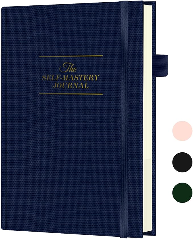Self-Mastery Journal for Men & Women - Gratitude Journal for Daily Reflection, Mindfulness, and Self-Care - Guided Manifestation Journals - Inspirational Goal Journals with Pen Holder