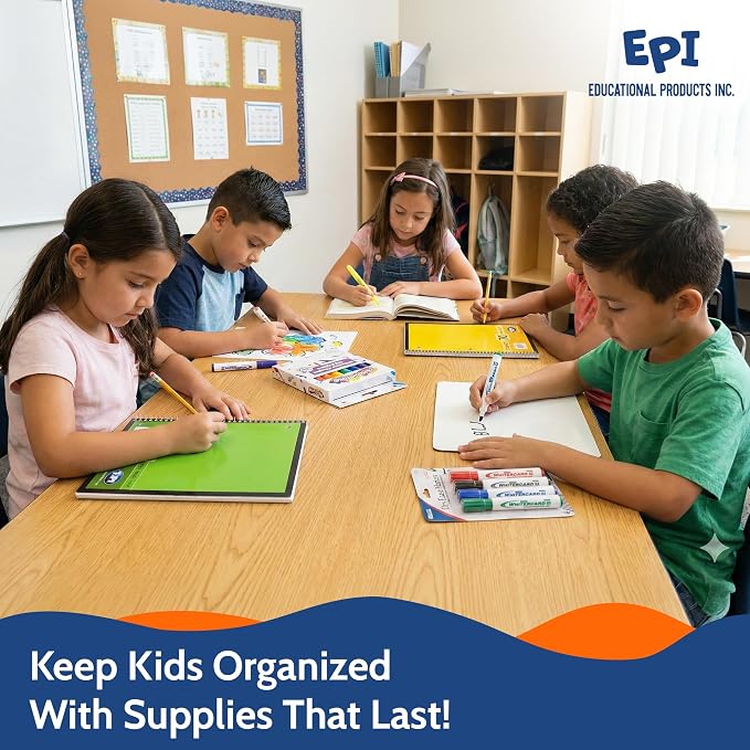 EPI Essentials Back to School Supplies for Kids 2nd & 3rd Grade – 71 Items in Kit – Elementary School Supply Packs – Wide-Ruled Bundle with Composition Notebooks – Suitable for Homeschooling