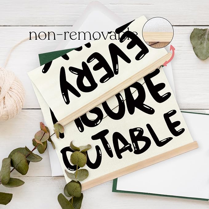 YQDEJ Everything is Figureoutable White Inspirational Wall Art Poster Hanger Frame, White Positive Affirmations Wall Decor, Motivational Wall Art for Home Office Classroom, 12x16 Inch