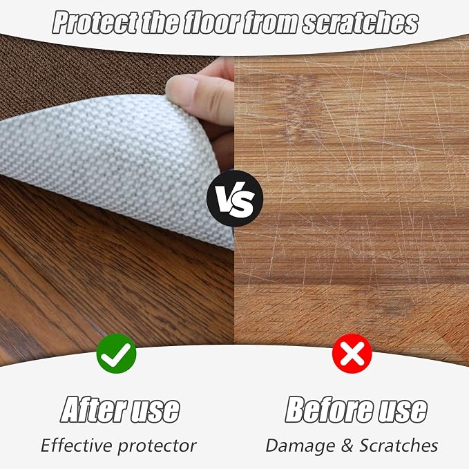 Sycoodeal Office Chair Mat for Hardwood Floor,Office Computer Gaming Chair Mat for Tile Floor,Large Floor Protector Rug,Anti-Slip,Easy to Clean,Coffee(48"x36")
