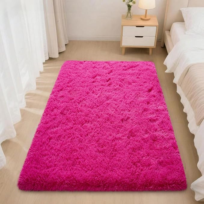 Mugorn Small Soft Shag Rugs for Bedroom, 2x3 Fluffy Area Rugs for Living Room