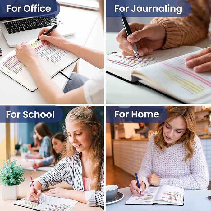 Taja Lined Journal Notebook for Women & Men, Hardcover Leather Journal for writing, A5 College Ruled Notebook for Work & Note Taking, Perfect for Office School Home Supplies, 160 Pages, Celestial