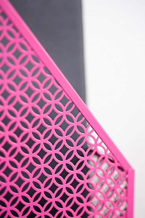 BLU MONACO Pink Office Supplies Hot Pink Desk Accessories for Women Office - 6 Piece Cute Pink Desk Organizer Set