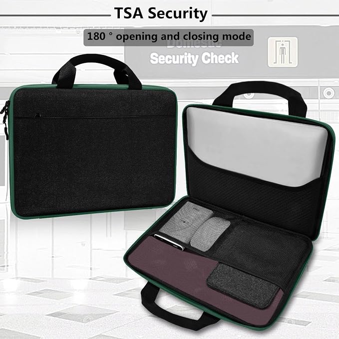 Hseok Laptop Sleeve 13-14 Inch Case Briefcase Compatible with MacBook Neo Pro 14 M5/M4/M3/M2/M1, All Models 13.3 Mac Air/Pro, XPS 13 14, Most Popular 13"-14" Notebooks,BK01GR01