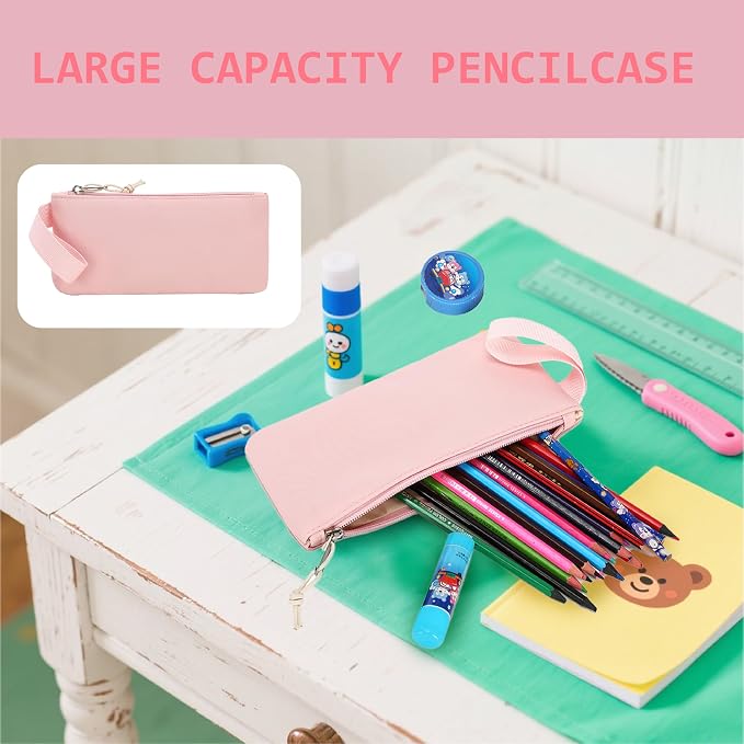 Bluboon Teen Girls School Backpack Kids Bookbag Set with Lunch Box Pencil Case Travel Laptop Backpack Casual Daypacks (Pink Set -3)