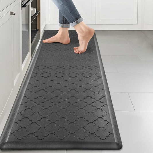 HEBE Anti Fatigue Kitchen Mats for Floor 20"x60", Cushioned Standing Mat | Non Slip Waterproof Kitchen Runner Rug, Heavy Duty Padded Foam Comfort Mat Floor Carpet for Standing Desk, Laundry, Sink