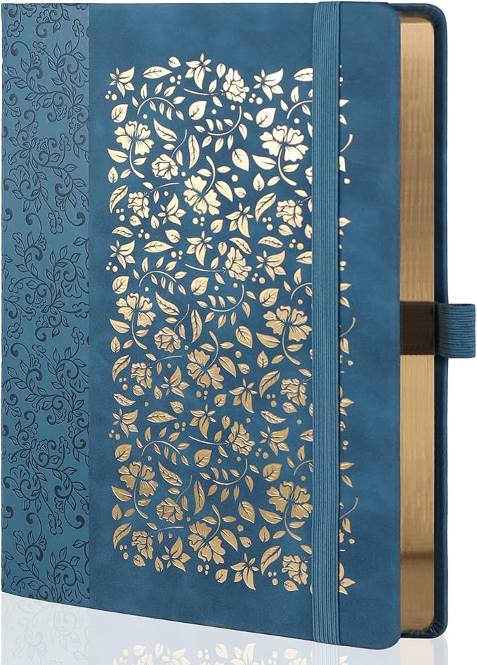 TIEFOSSI B5 Dot Journals for Women Men, 160 GSM Thick Paper, 150 Numbered Pages, 5 * 5MM Dot Grid, Dotted Notebooks for Planner Organization