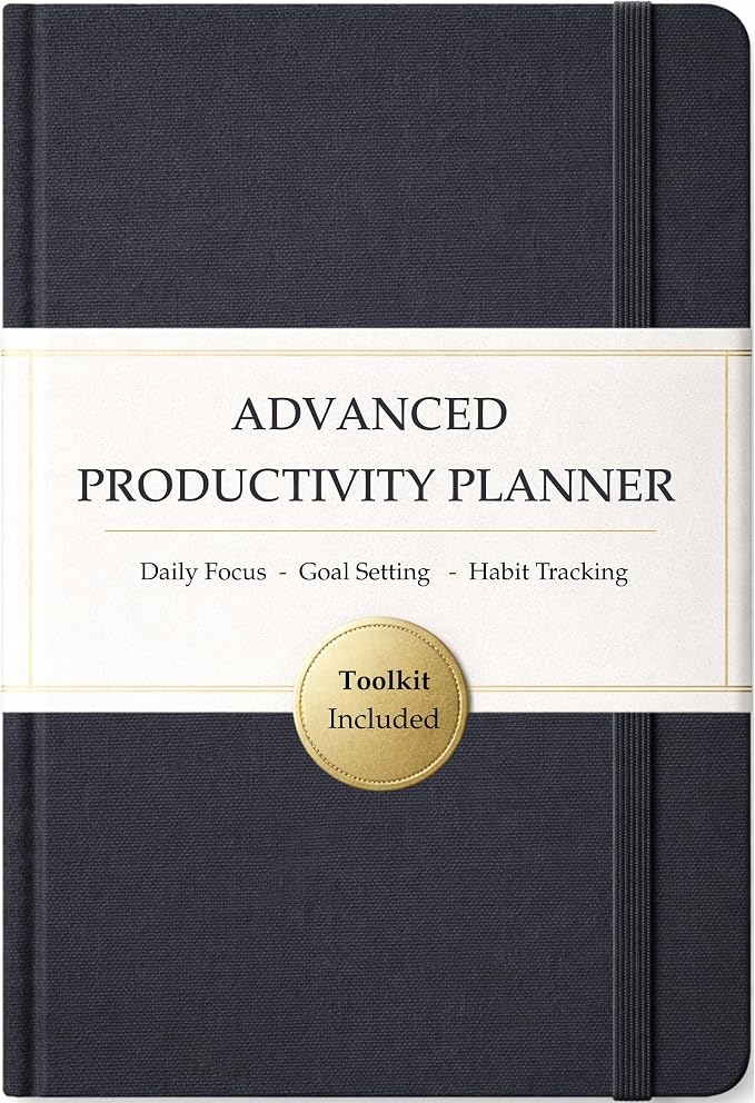The Advanced Productivity Planner – Undated Daily, Weekly & Monthly Planning System with Time Blocking, Goal Setting & Habit Tracking. Toolkit to Maximize Focus and Take Control of Your Time | A5