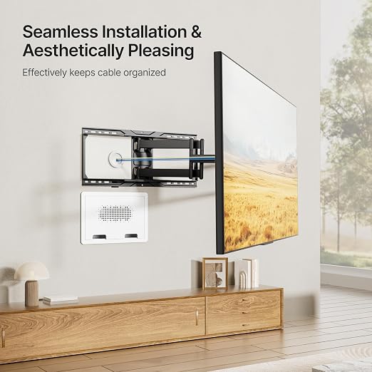 9" in-Wall Media Box Recessed Outlet Cable Management Kit 2 Pack | Structured Media Enclosure, One Connect & Network Switches, Fits Fire TV Stick Samsung, Recessed In-Wall Design, 2 Pack