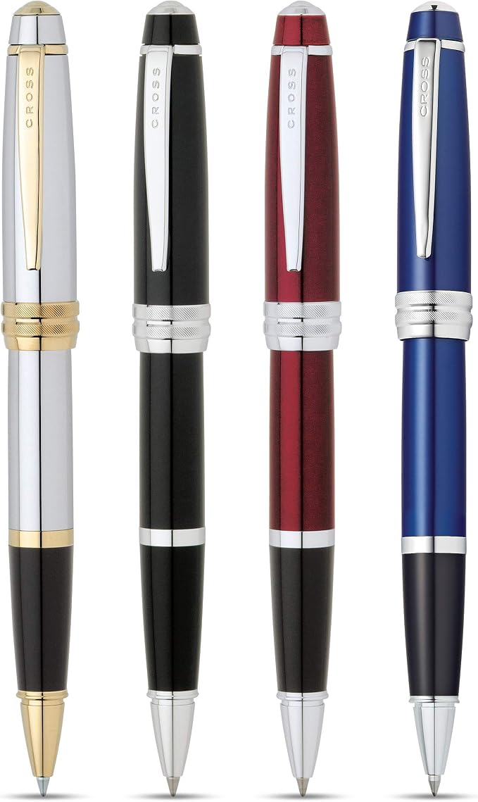 Cross Bailey Red Lacquer Rollerball Pen - Refillable Pen for Smooth Writing - Well-Balanced, Distinctive Design - Easy Handling - Comfortable Grip - Gift-Ready Black Ink