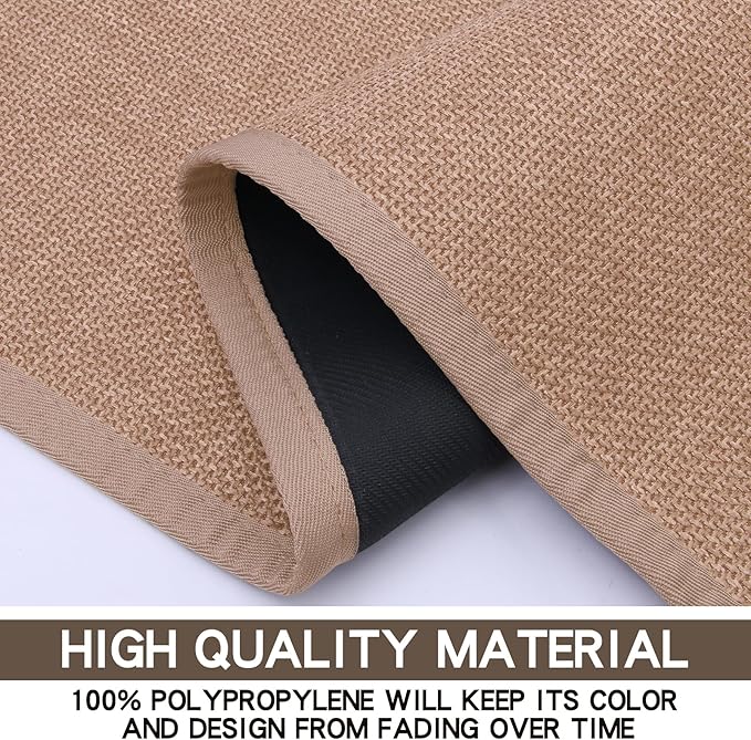 Kitchen Mat Set of 2 PCS, Cushioned Non Slip Rugs for Kitchen Floor, Absorbent Runner Comfort Standing Mats Washable for Kitchen, Office, Home (Camel, 17.3"x47"+17.3"x71")