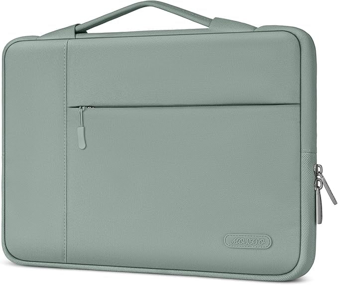 MOSISO Laptop Case 15 inch, Laptop Sleeve with Handle Compatible with MacBook Air 15 inch M5 A3448 M4 A3241 M3 A3114 M2 A2941 2026-2023, Dell XPS, Polyester Multifunctional Computer Bag, Antique Green