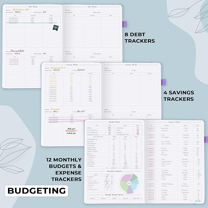 GoGirl Planner PRO Schedule - Undated Planner with Hourly Time Slots, Monthly, Weekly & Daily Organizer, Appointment Book for time Management, 7"x10" Hardcover, Lasts 1 Year - Periwinkle