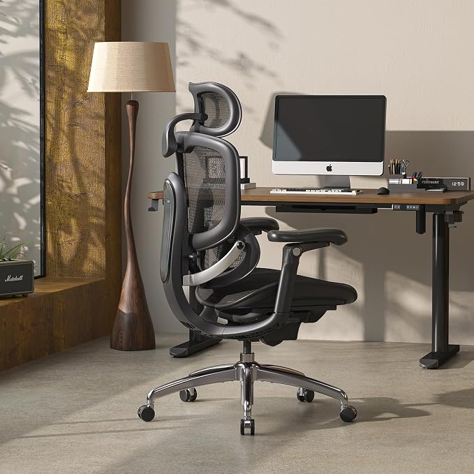 SIHOO Doro C300 Pro V2 Ergonomic Office Chair, Full-Body Adaptive Support, 8D Armrests & Breathable Mesh, Comfy High Back Computer Desk Chair for Long Hours, 135° Recline, 2 Packs, Black