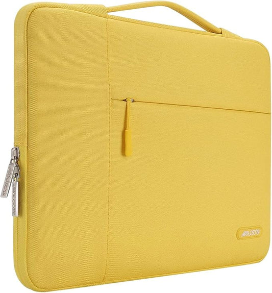 MOSISO Laptop Case 13 inch, Laptop Sleeve with Handle Compatible with MacBook Neo/Air/Pro 13 inch with A18/M5/M4/M3/M2/M1 Chip 2026-2016, Polyester Multifunctional Computer Bag, Yellow