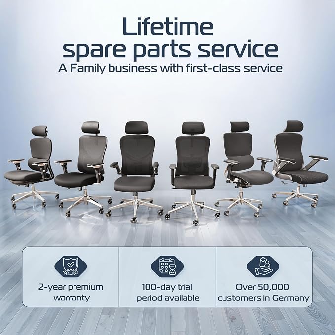 BrightSeat Ergonomic Office Chair Comfy [#1 in Tests] Swivel Chair | Ergonomic Chair with Breathable Mesh Back | Computer Chair with wheels | Home Office Desk Chair with 2D Headrest | For 330lbs