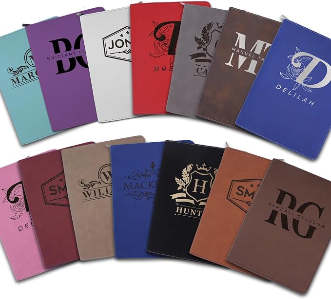 Personalized Portfolio Padfolio with Zipper Closure – Custom Engraved Organizer, Resume Folder, Business Portfolio Binder for Men & Women, Professional Gift for Graduates & Executives