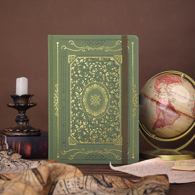 TIEFOSSI B5 Dotted Journal, Dot Grid Notebook for Women Men, Hardcover Notebooks for Planner Organization Journaling, 160 GSM Thick Paper, 150 Numbered Pages with Golden Edges