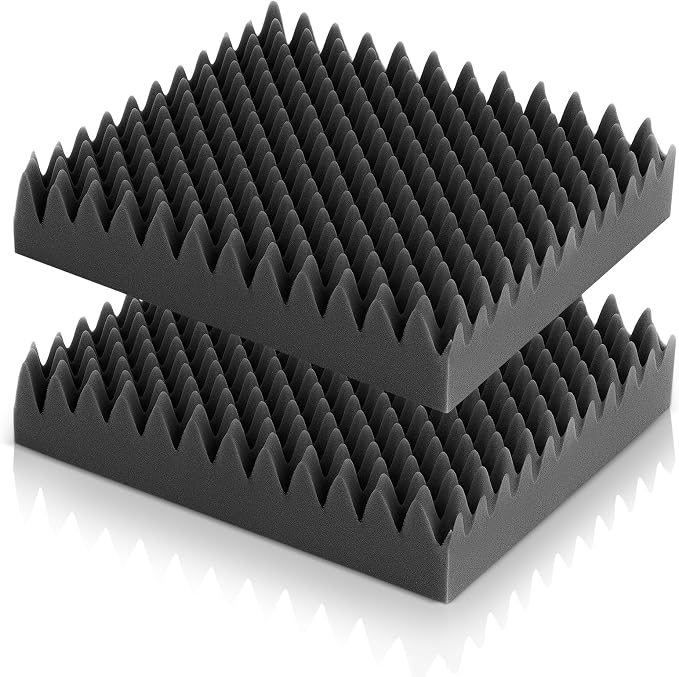 Geiserailie 2 Pcs Egg Foam Pad Eggs Chair Cushion to Relieve Back Foam Seat Cushion Chair Accessories Pad for Office Recliner Wheelchair Home Car (18 x 16 x 4 Inches Egg-Shaped,Black Gray)