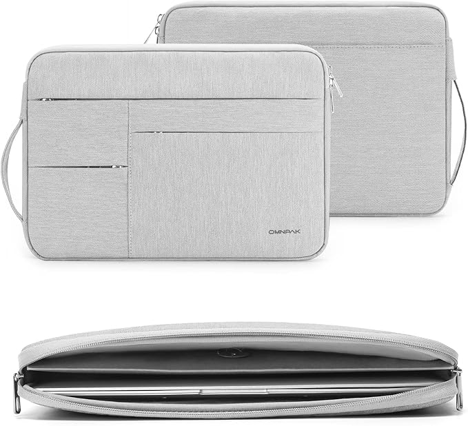 Omnpak for 13.6 inch MacBook Air Case Sleeve Compatible with 13 inch New MacBook Air M5/MacBook Neo A18 Pro, 13-14" MacBook Air/Pro M5/M4/M3/M2/M1, Water Repellent Laptop Case with Handle