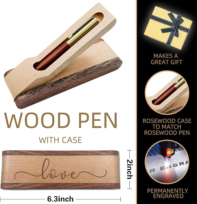 Best Officiant Ever Gifts from Couple, Wedding Officiant Ballpoint Pen Set with Laser Engraving, Officiant Pastor Gift for Wedding Ceremony, Thank you Gift Officiant Presents for Wedding Day