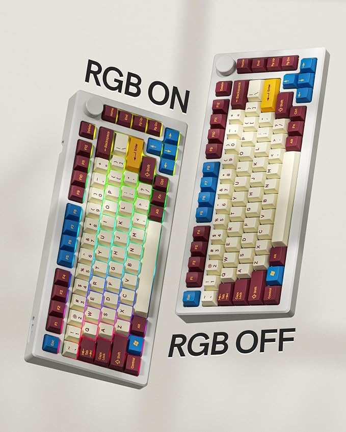 Cherry Profile PBT Keycaps 135 Keys Japanese Koi Shrine Theme, Dye-Sublimation Keycap Set for MX Switch Mechanical Keyboard, Fits 60% 65% 75% 80% 100% US Layout