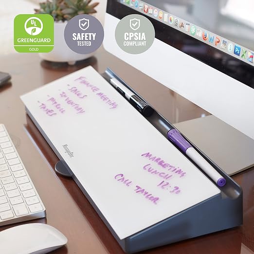 ECR4Kids MessageStor Dry-Erase Keyboard Write and Store, Desk Organization, Botanical