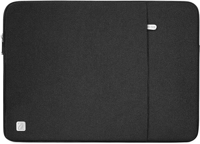NIDOO 14 Inch Laptop Sleeve Water-Resistant Computer Case Portable Carrying Bag for 15" MacBook Air M2 2023/15" Surface Laptop 3 4/14" ThinkPad P14s T14 T14s L14 Gen 2 / Chromebook Spin 514, Black