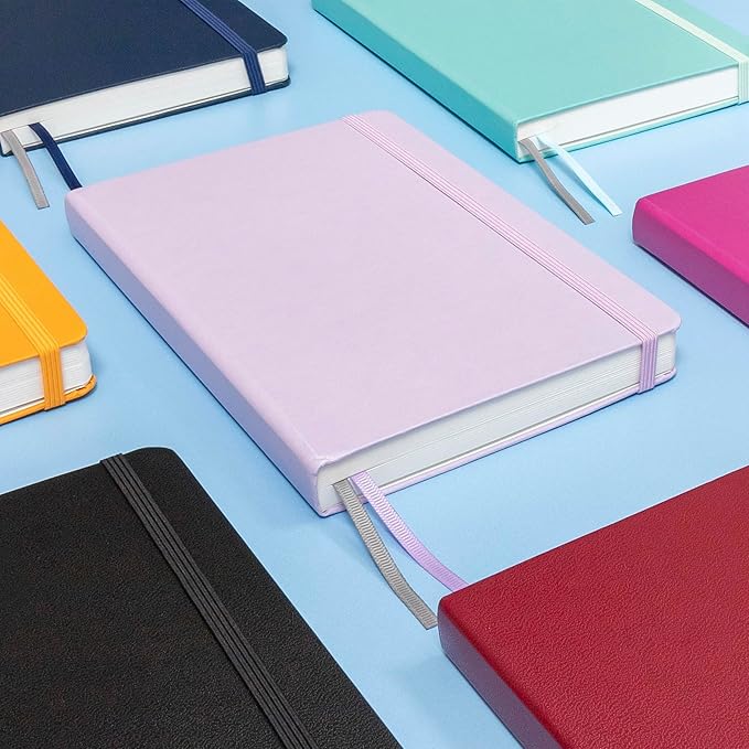 PAPERAGE Lined Journal Notebook, Hardcover Journal for Women & Men, 252 Pages, (5.6 in x 8 in), College Ruled Journaling Notebook for Work, School Supplies & Note Taking, (Mint)