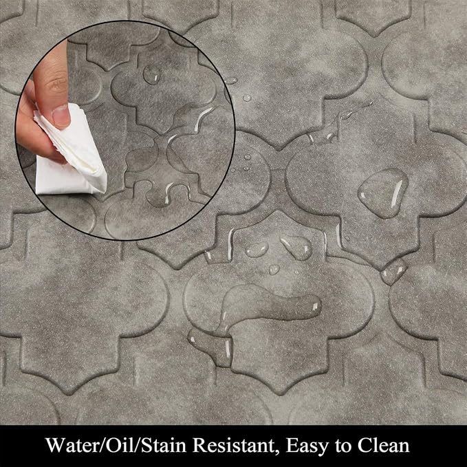 HEBE Anti Fatigue Kitchen Mats for Floor 20"x60", Cushioned Standing Mat | Non Slip Waterproof Kitchen Runner Rug, Heavy Duty Padded Foam Comfort Mat Floor Carpet for Standing Desk, Laundry, Sink