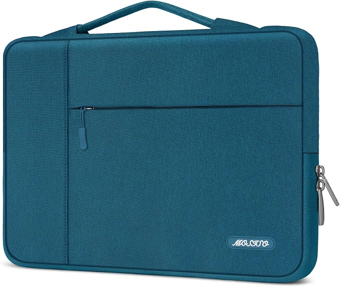 MOSISO Laptop Case 15 inch, Laptop Sleeve with Handle Compatible with MacBook Air 15 inch M5 A3448 M4 A3241 M3 A3114 M2 A2941 2026-2023, Dell XPS, Polyester Multifunctional Computer Bag, Deep Teal