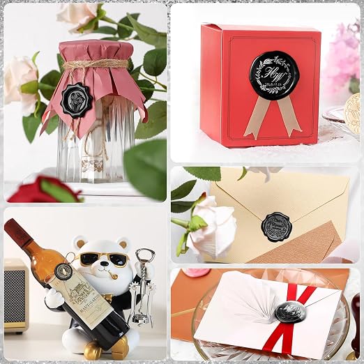 Sealing Wax Sticks, Paxcoo 20pcs Wax Seal Sticks, Glue Gun Sealing Wax Sticks for Wedding Invitations, Letter, Envelope, Cards and Crafts (Black)