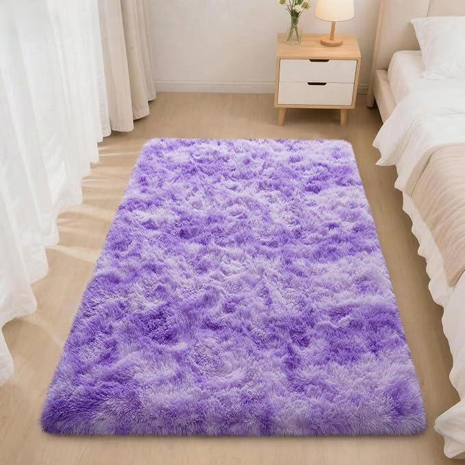 Mugorn Small Soft Shag Rugs for Bedroom, 2x3 Fluffy Area Rugs for Living Room